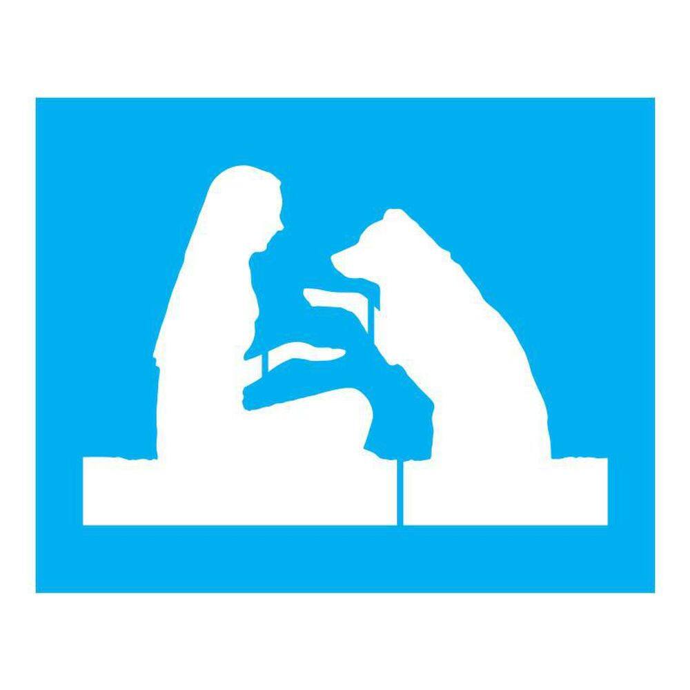 Stencil Tamako Cachorro - 20X25Cm - Ref B680