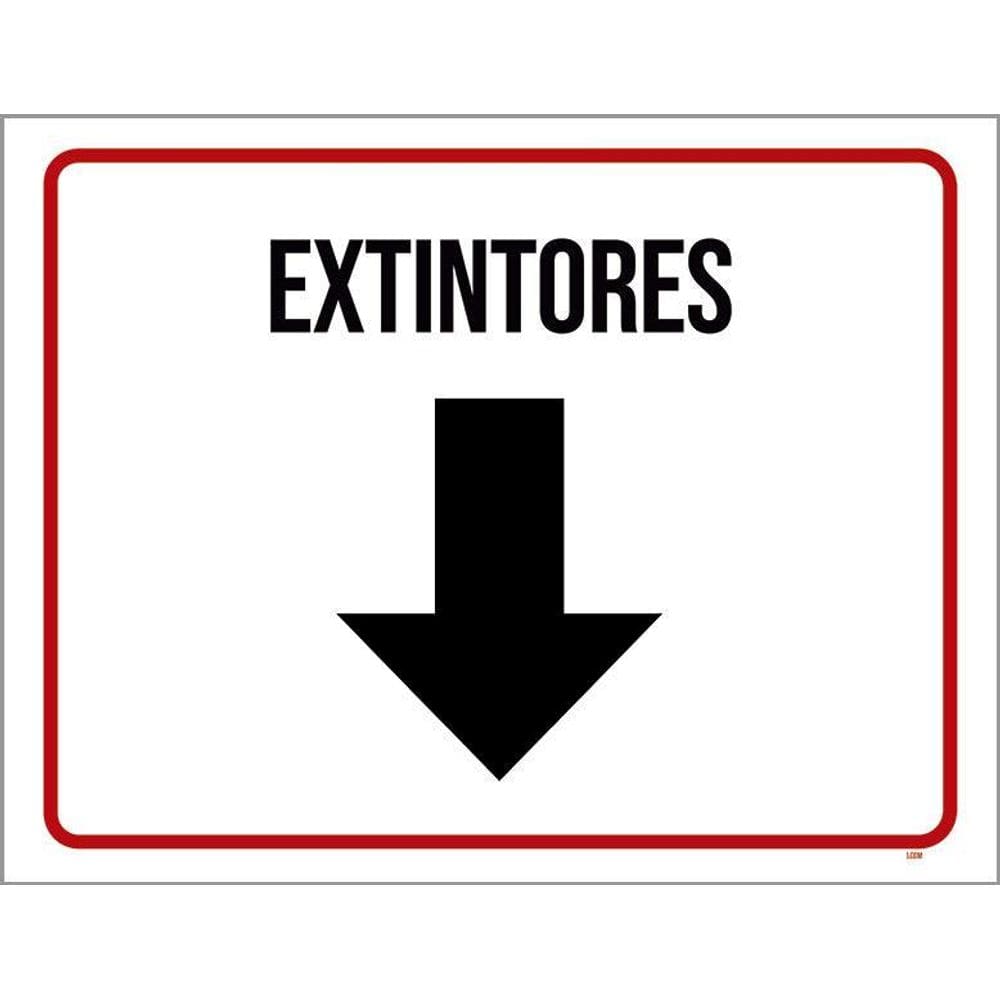 Placa Sinalização - Identificação Extintores 36X46
