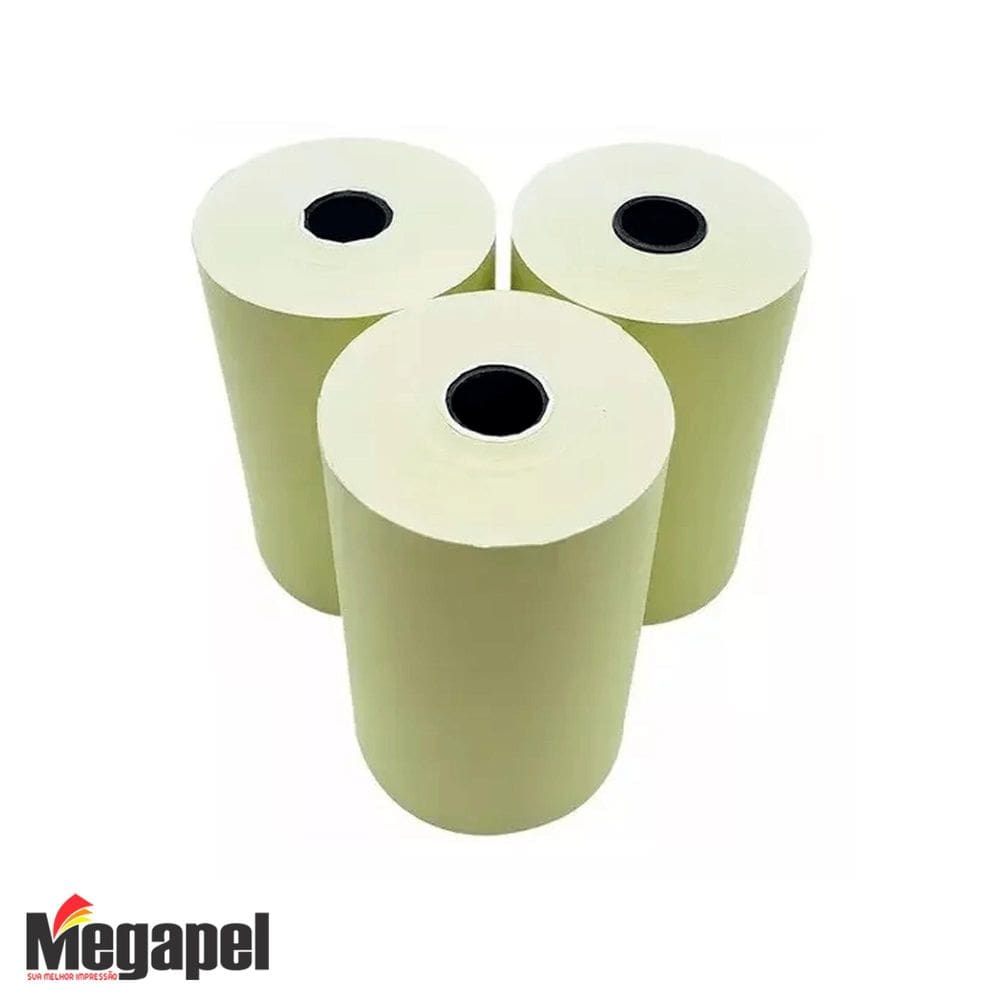 Bobina Térmica 80X30 Amarela Caixa Com 12 Unidade