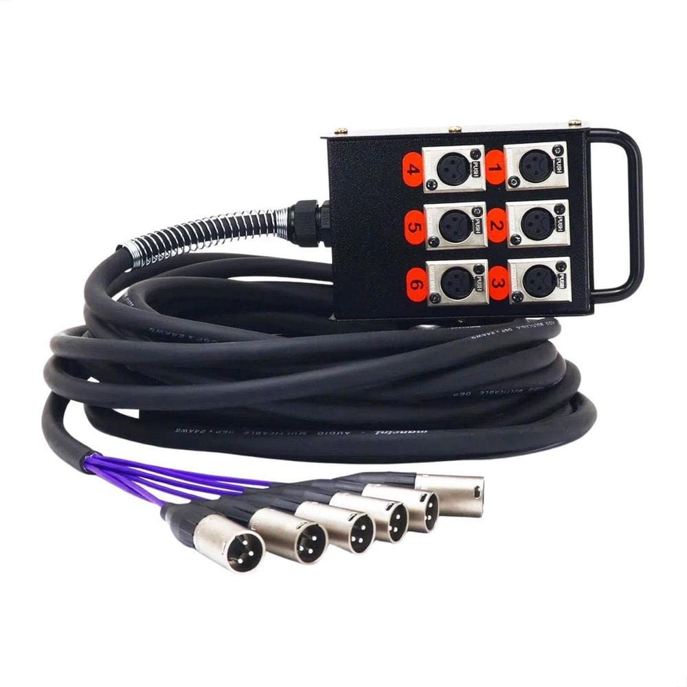 Medusa 6 Vias Montada Conectores Amphenol - 17 Metros