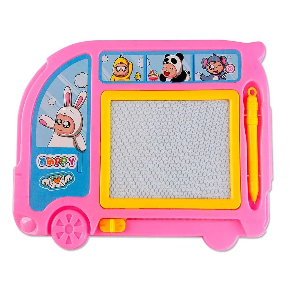 Brinquedo Lousa Mágica Rosa Para Desenhar Ônibus - Zoop Toys