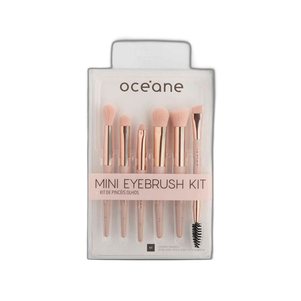 Mini Kit com 6 Pincéis para Olhos - Mini Eyebrush Kit