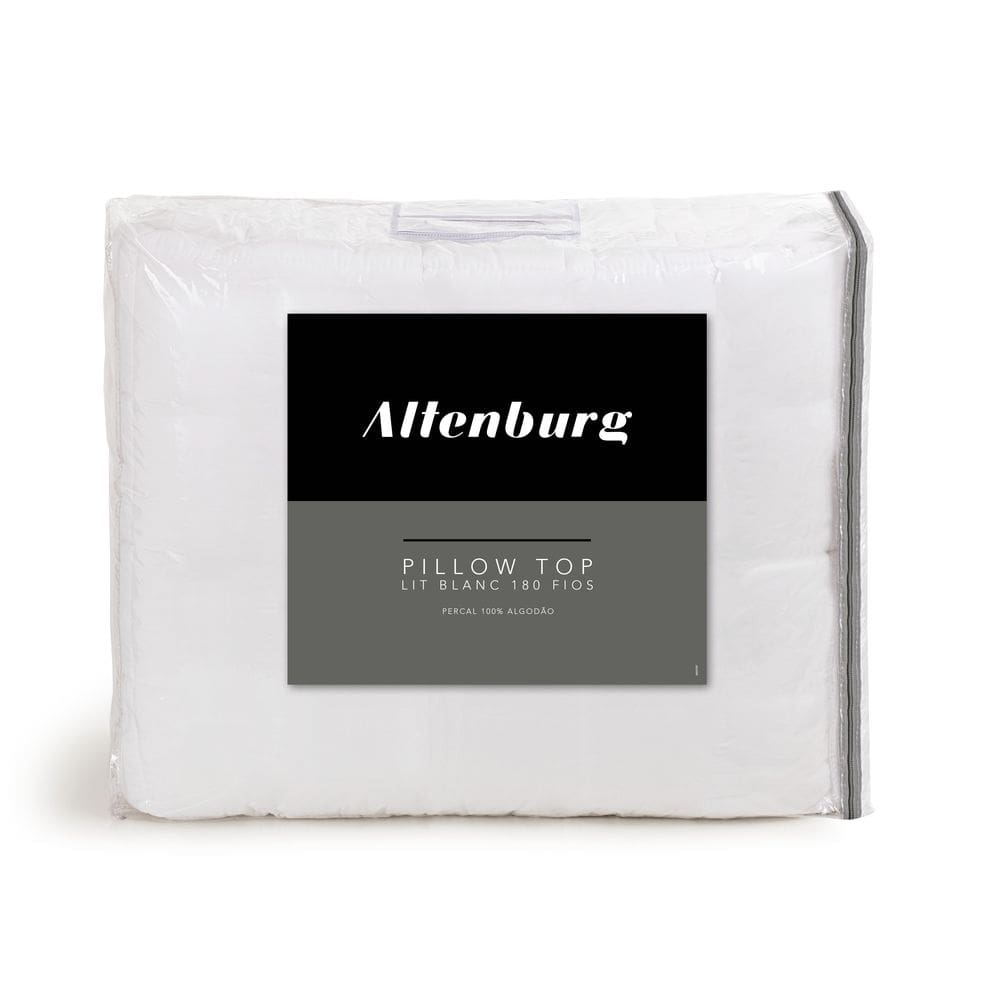 Pillow Top Lit Blanc Casal 180 Fios - Branco - Altenburg