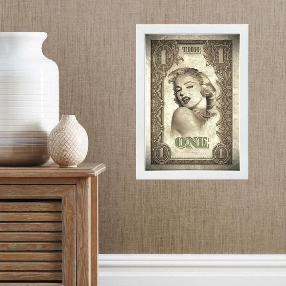 Quadro Marilyn Monroe Dolar 45X34Cm