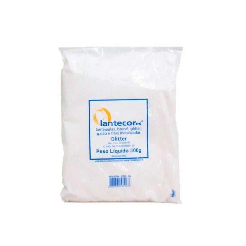 Brocal Metalizado Irisado Transparente Parede Lantecor 500G