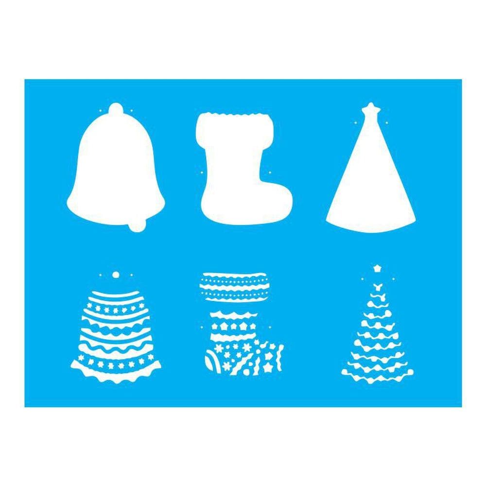 Stencil Tamako Enfeites Natal - 15X20Cm - Ref A2027