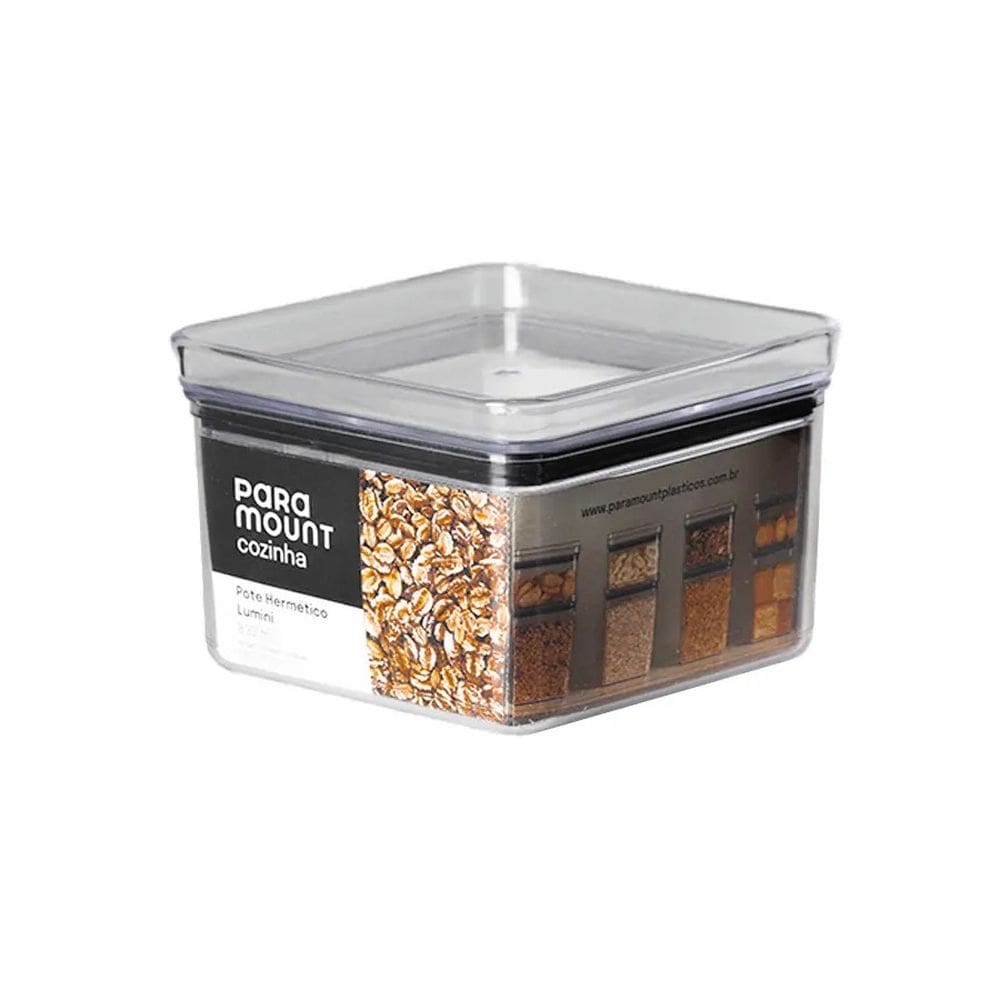 Pote Hermético Lumini Quadrado - 830ml - Paramount