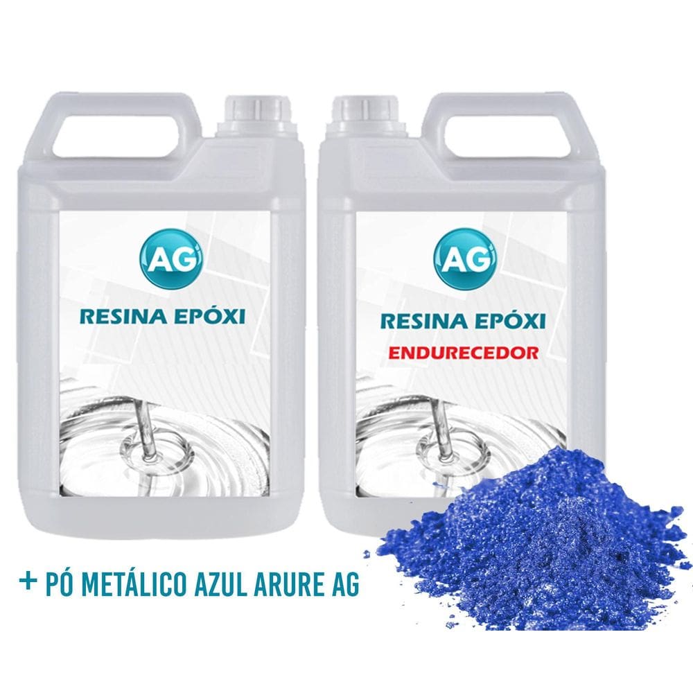 Porcelanato Líquido Metálico Azul Arure Ag Por M