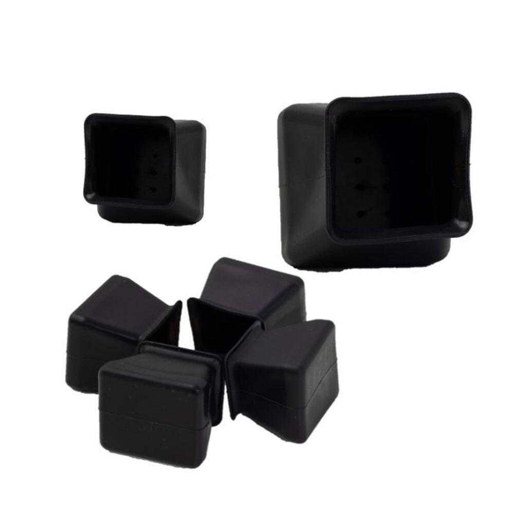 Kit 24 Protetor Quadrado Para Pé Mobília Cadeira Mesa Outros