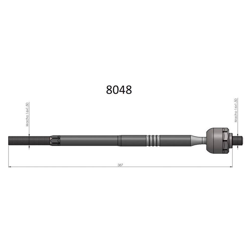 Barra Axial Sprinter Bortec