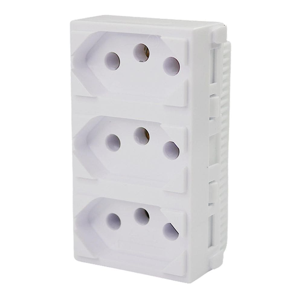 Módulo Tomada Monobloco Tripla 10A I9 95123 Ilumi