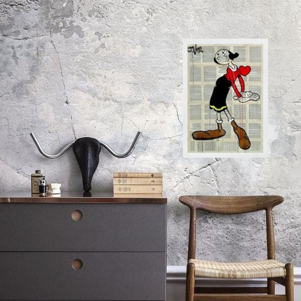 Quadro Vintage Olívia Palito 33X24Cm