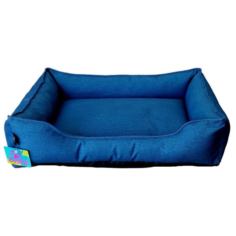 Cama Pet Lavável Jeans 70X50 Cães Luxo Cama Linda Resistente