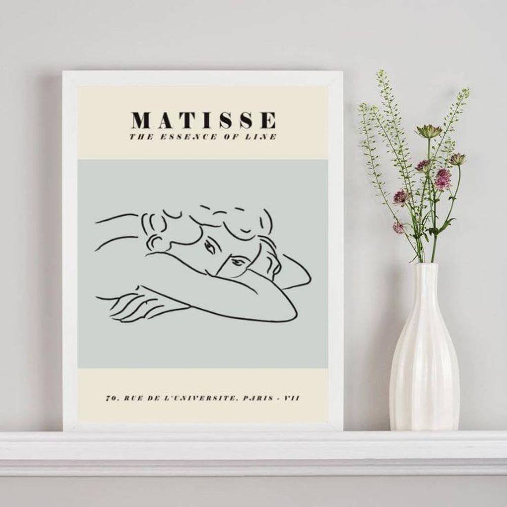 Quadro Poster Matisse - The Essence Of Line 45X34Cm