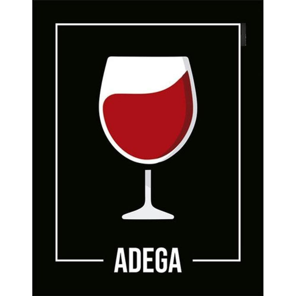 Kit 3 Placas Desenho Adega