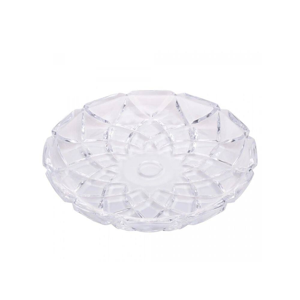 Prato Decorativo de Cristal Diamond - 19cm - Lyor