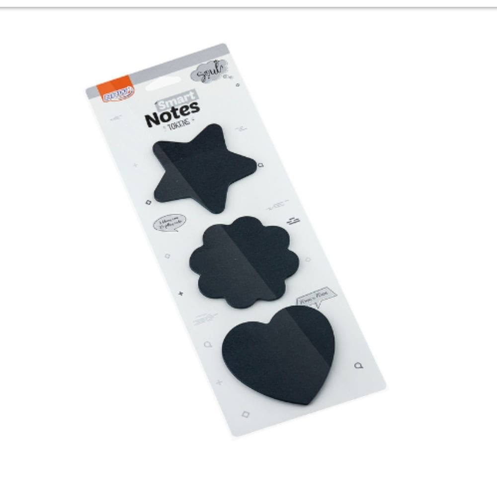 Bloco de Notas Adesivas Preto Smart Notes Token - Brw