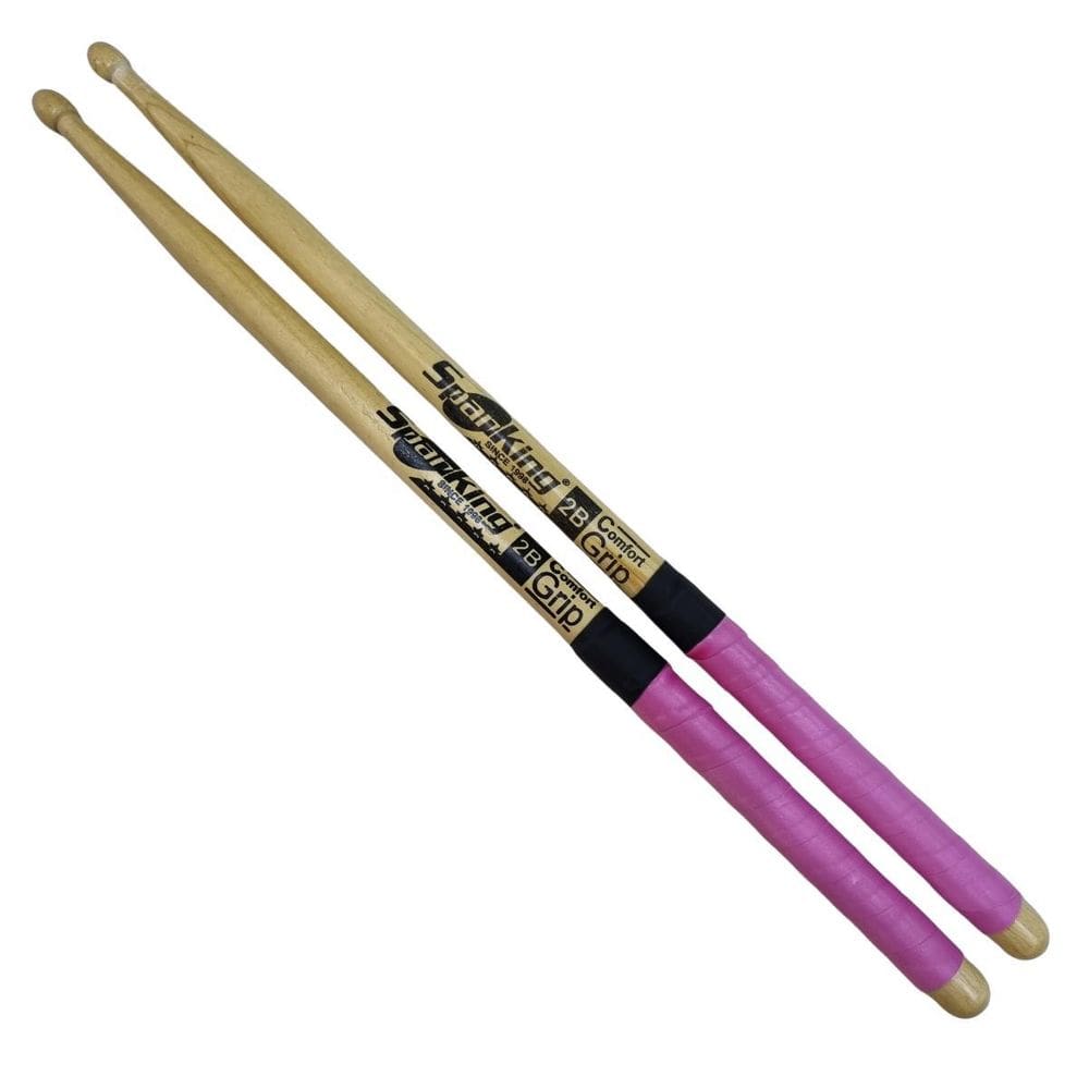 Baqueta 2B Ponta Madeira Comfort Grip Rosa Spanking