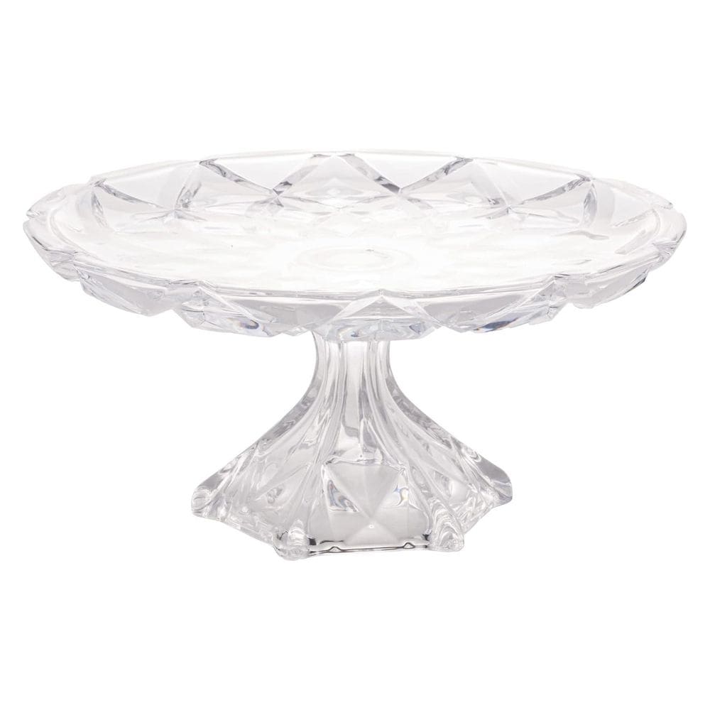 Prato com Pé para Bolo Crystal Deli Diamond 30cm - Lyor