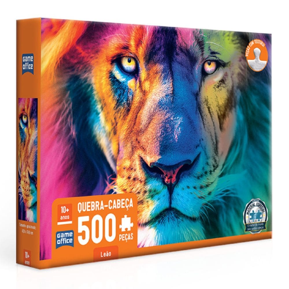 Quebra-cabeça Leão - 500 Peças - Game Office