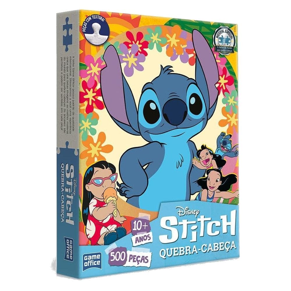 Quebra-Cabeça Disney Stitch Edição Especial 500 Peças - Game Office