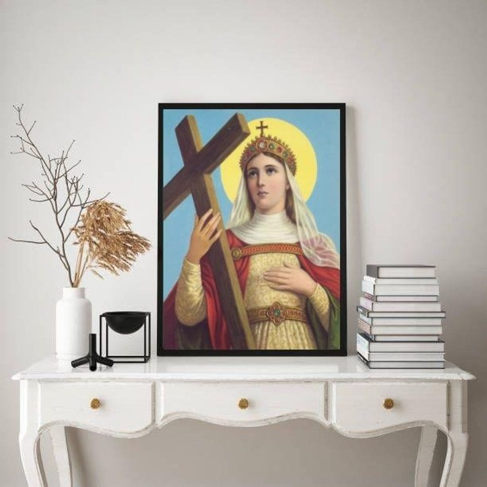 Quadro Decorativo Santa Helena 45X34Cm - Com Vidro