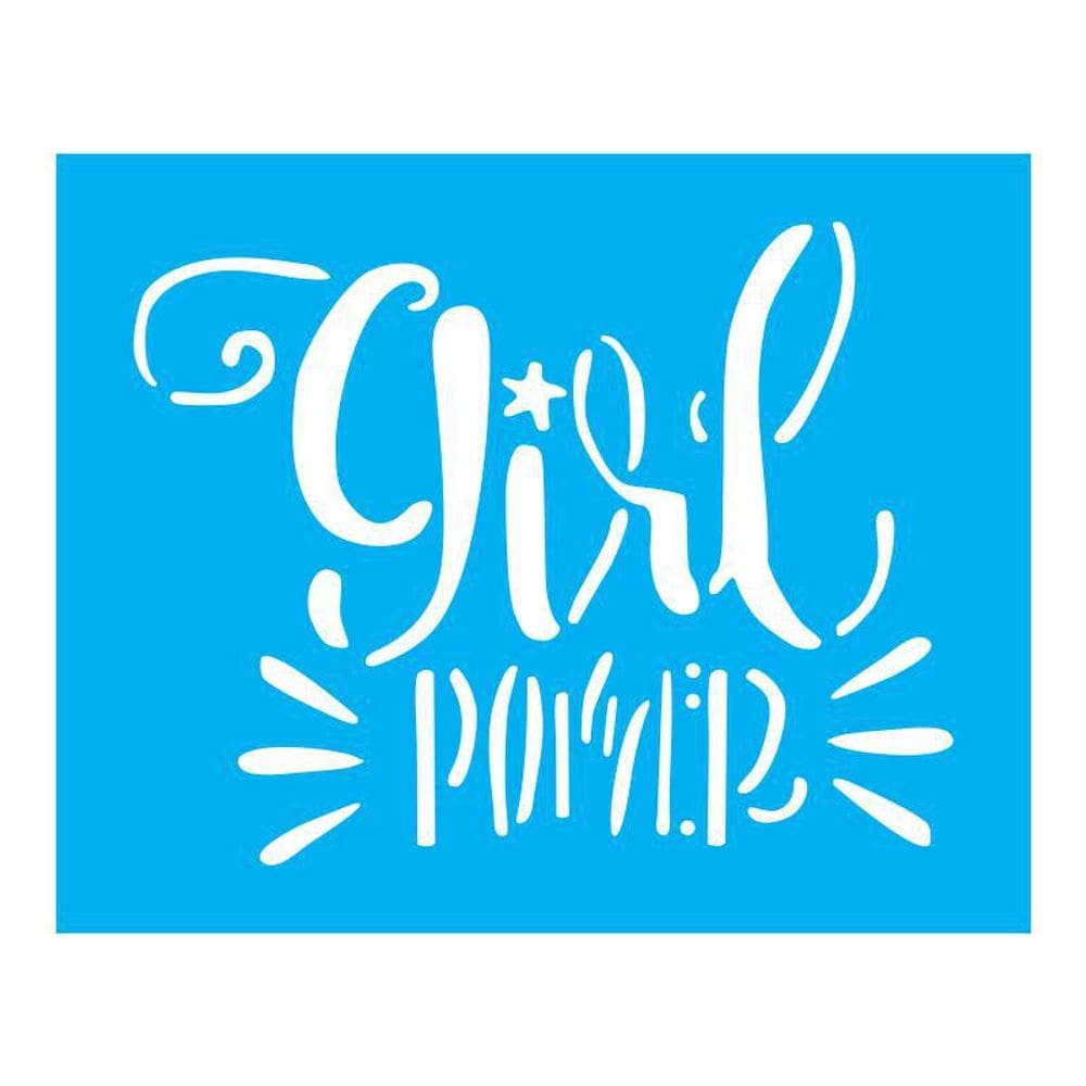 Stencil Tamako Girl Power - 20X25Cm - Ref B368