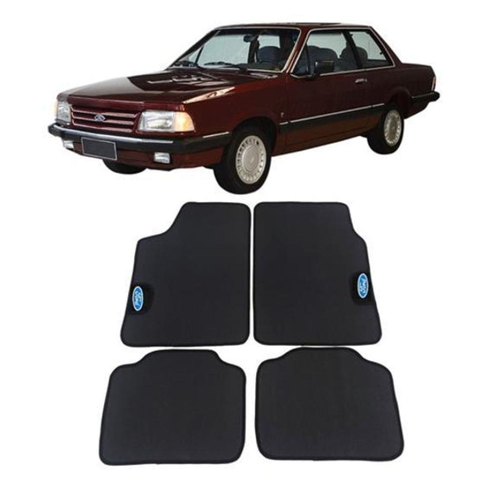 Jogo De Tapete Automotivo Del Rey Borracha Pvc