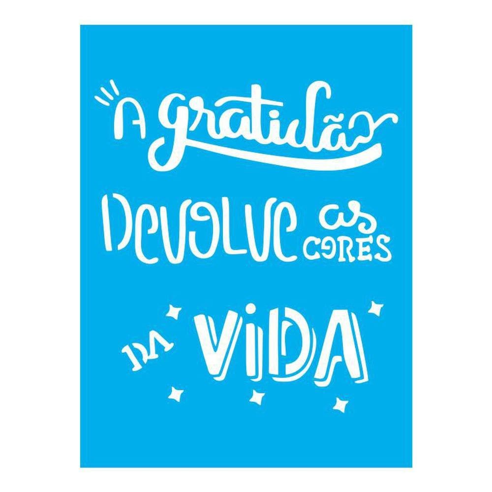 Stencil Tamako Cores Da Vida - 15X20Cm - Ref 8702