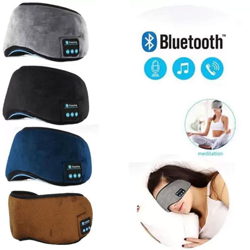 Máscara Para Dormir Musical Com Fone Bluetooth