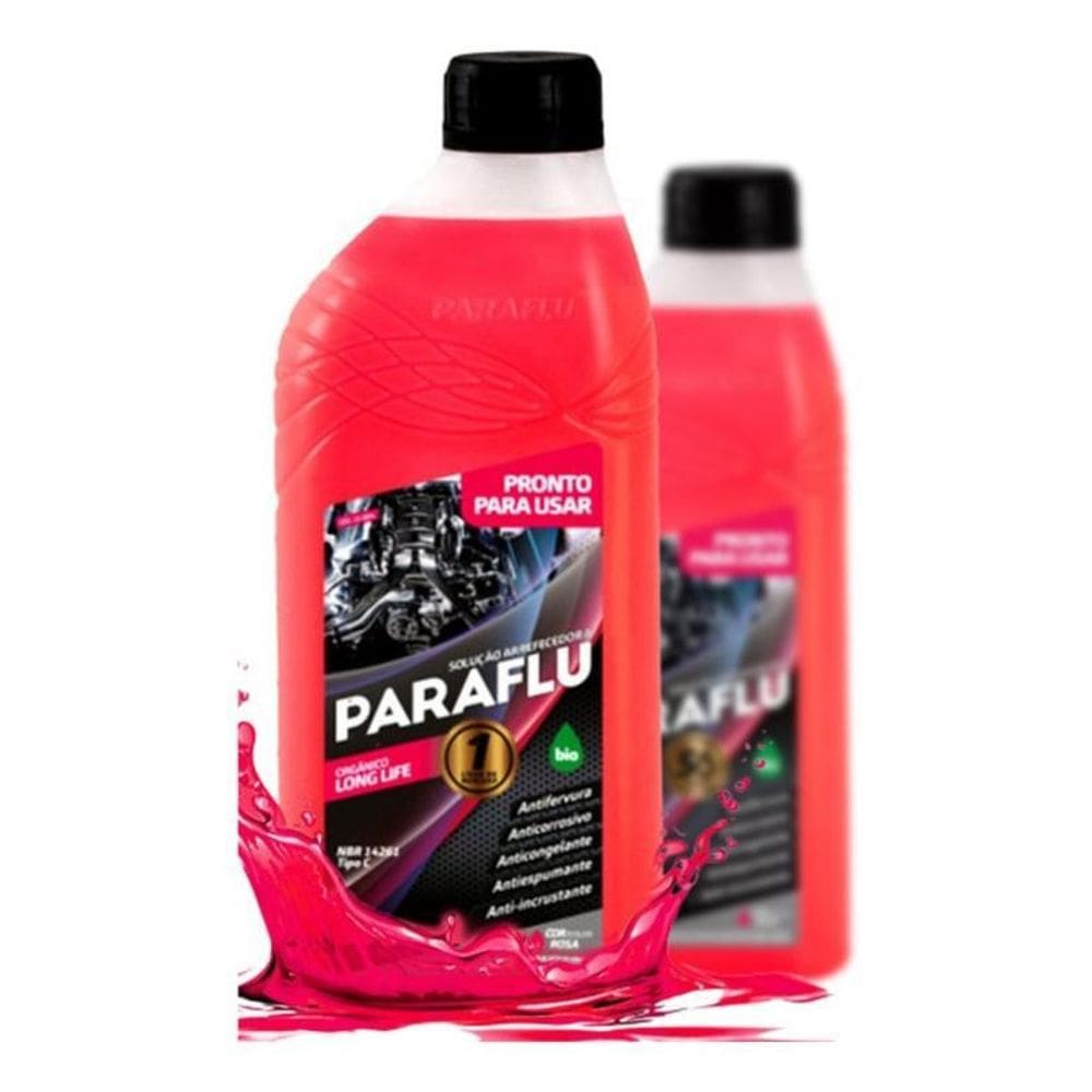 Kit 2 Unidades Aditivo Radiador Paraflu Pronto Uso Rosa