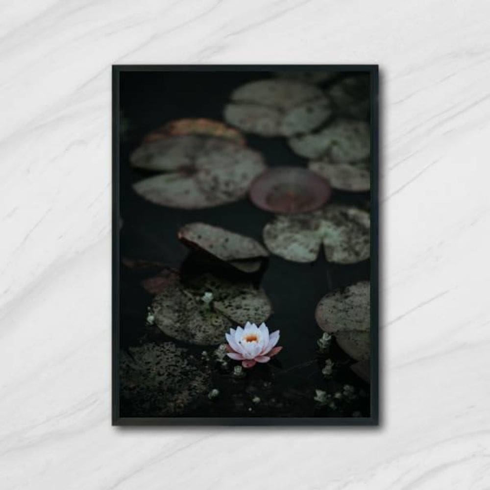 Quadro Flor De Lotus 24X18Cm 002