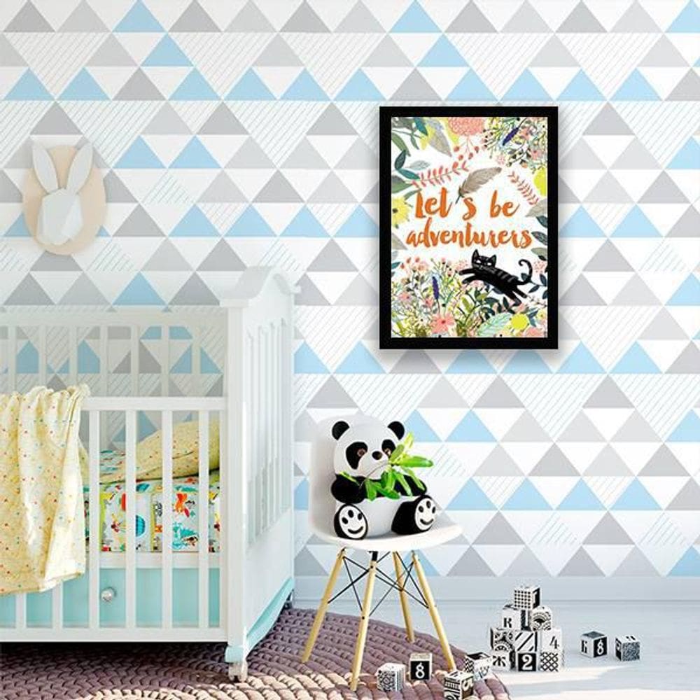 Quadro Decorativo Let`S Be Adventurers 34x23Cm