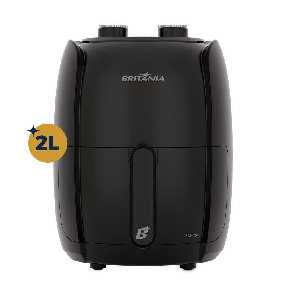 Air Fryer Britânia Compacta 2l 1000w Sem óleo Baf20a 220v