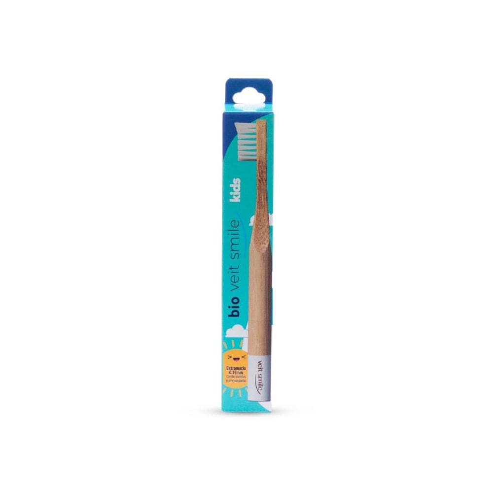 Escova De Dente Bambu Infantil Veitsmile Branca