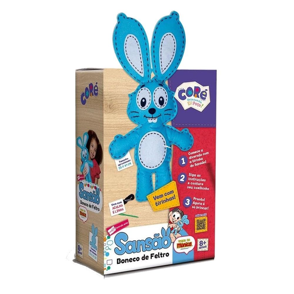 Kit Boneco de Feltro Sansão Turma da Monica - Coré