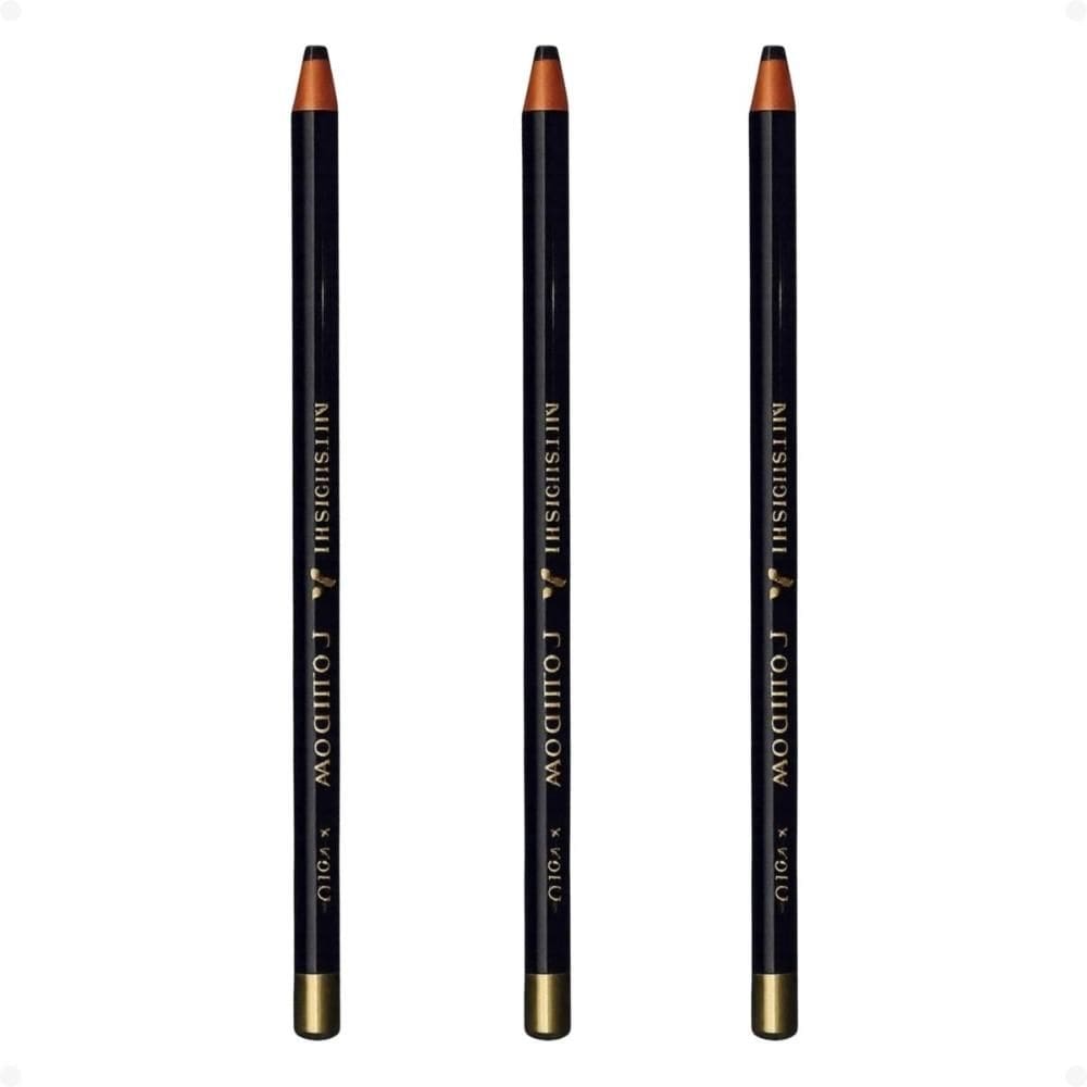 Kit Mitsubishi Rainbow: 3 Lápis Dermatográfico Preto 7610-24