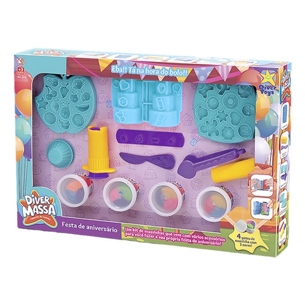 Diver Massa Festa de Aniversário - Divertoys