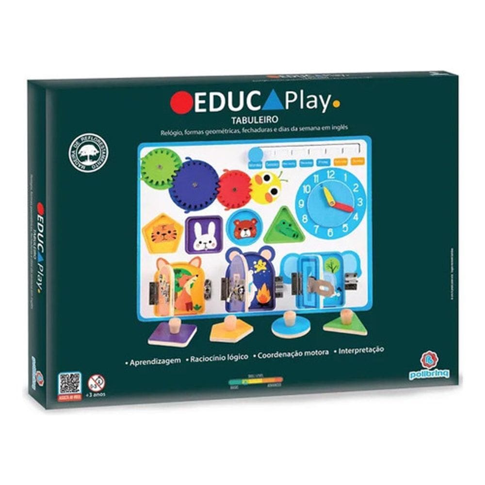 Jogo Educativo Tabuleiro - Polibrinq