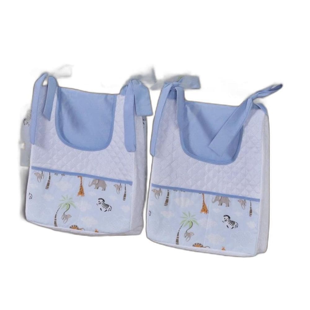 Porta Fralda Organizador Quarto Bebê Menino Menina 2 Peças