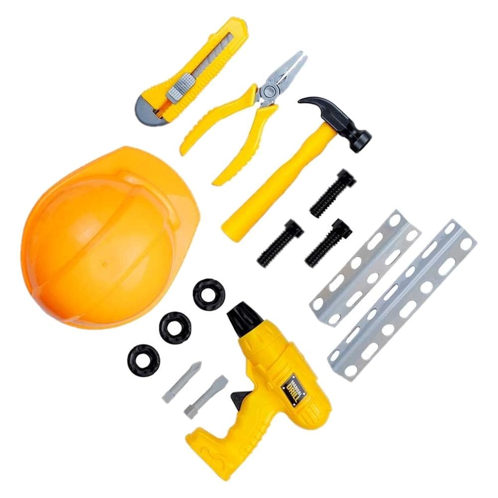 Kit Ferramentas Diy Tool com Capacete - DM Toys