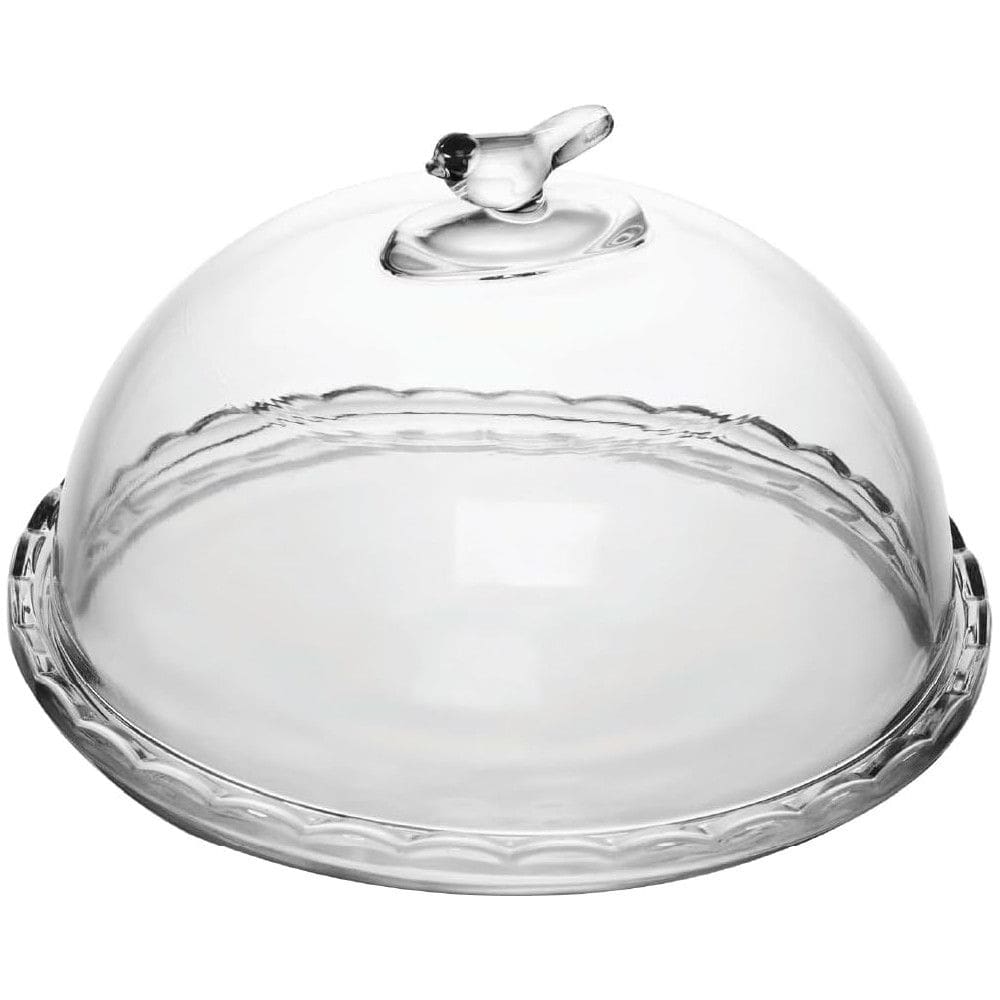 Queijeira de Cristal com Tampa Bird 20cm - Wolff