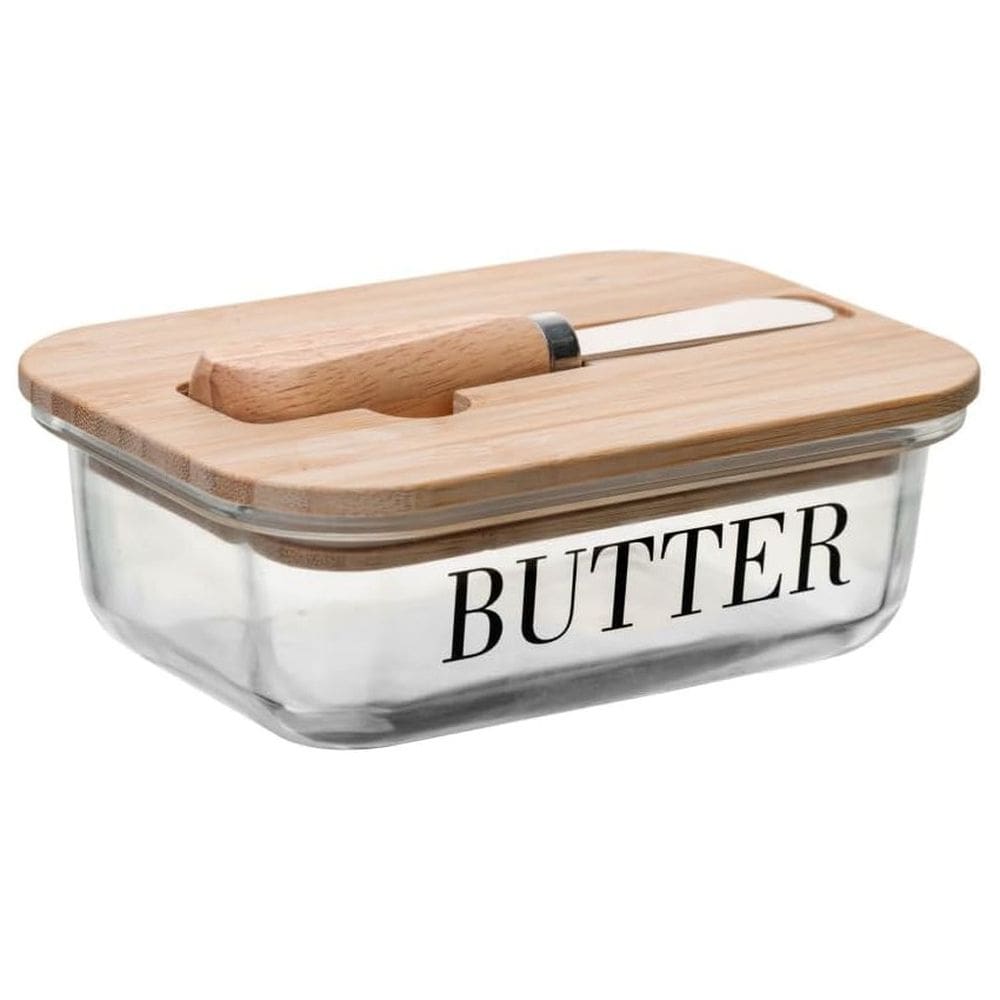 Manteigueira com Espátula e Tampa de Bambu Butter - Wolff