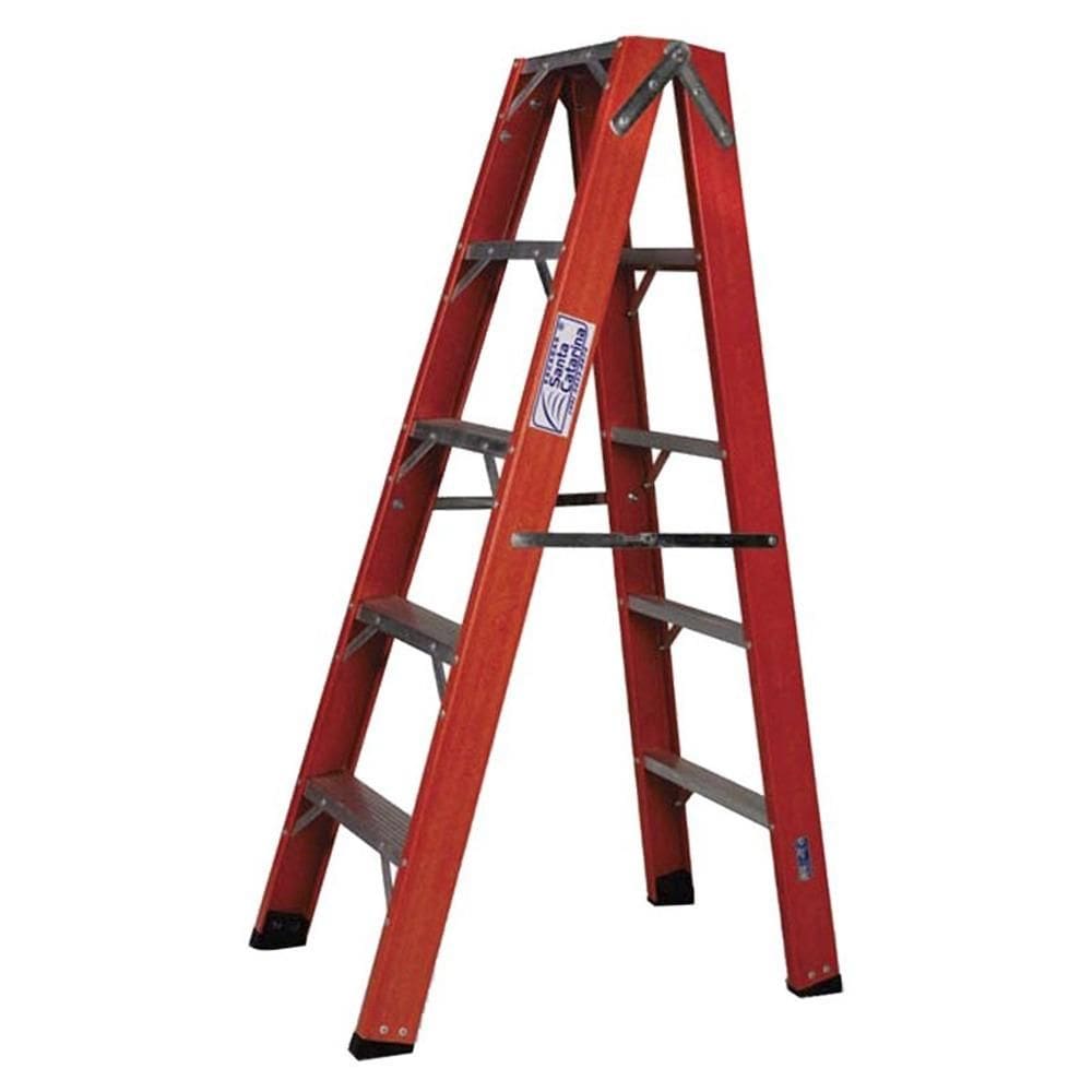 Escada de Fibra de Vidro Santa Catarina Dupla, 6 Degraus