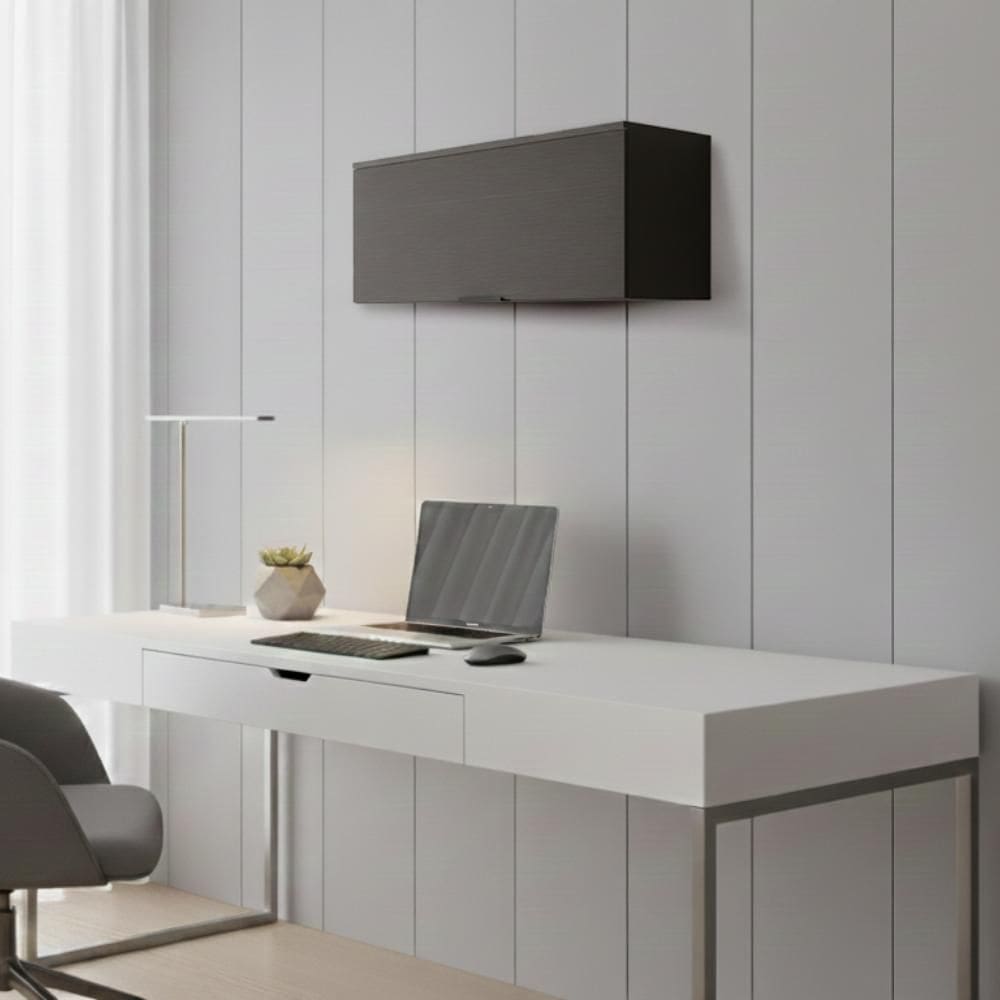 Armário Aéreo Escritório 1 Porta Miami Carraro Preto Touch