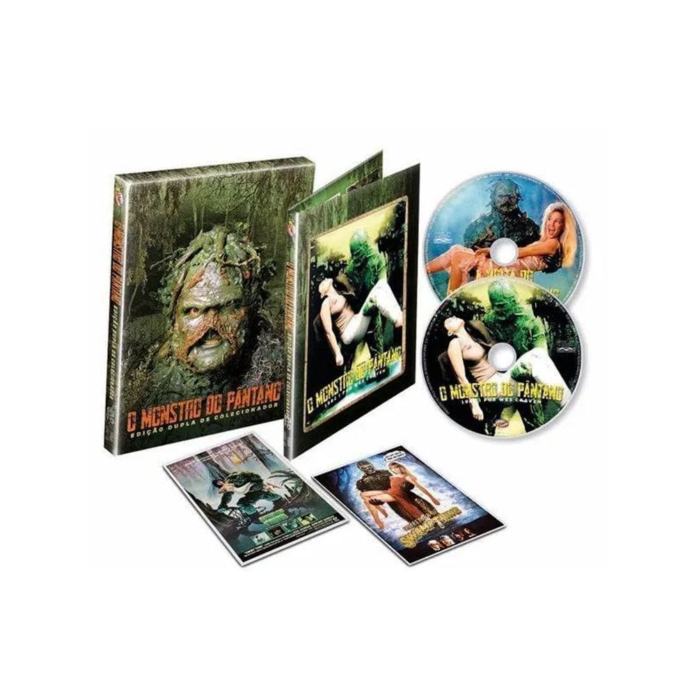 Box O Monstro Do Pântano 1 E 2 - Digipack Duplo Dvd + Cards