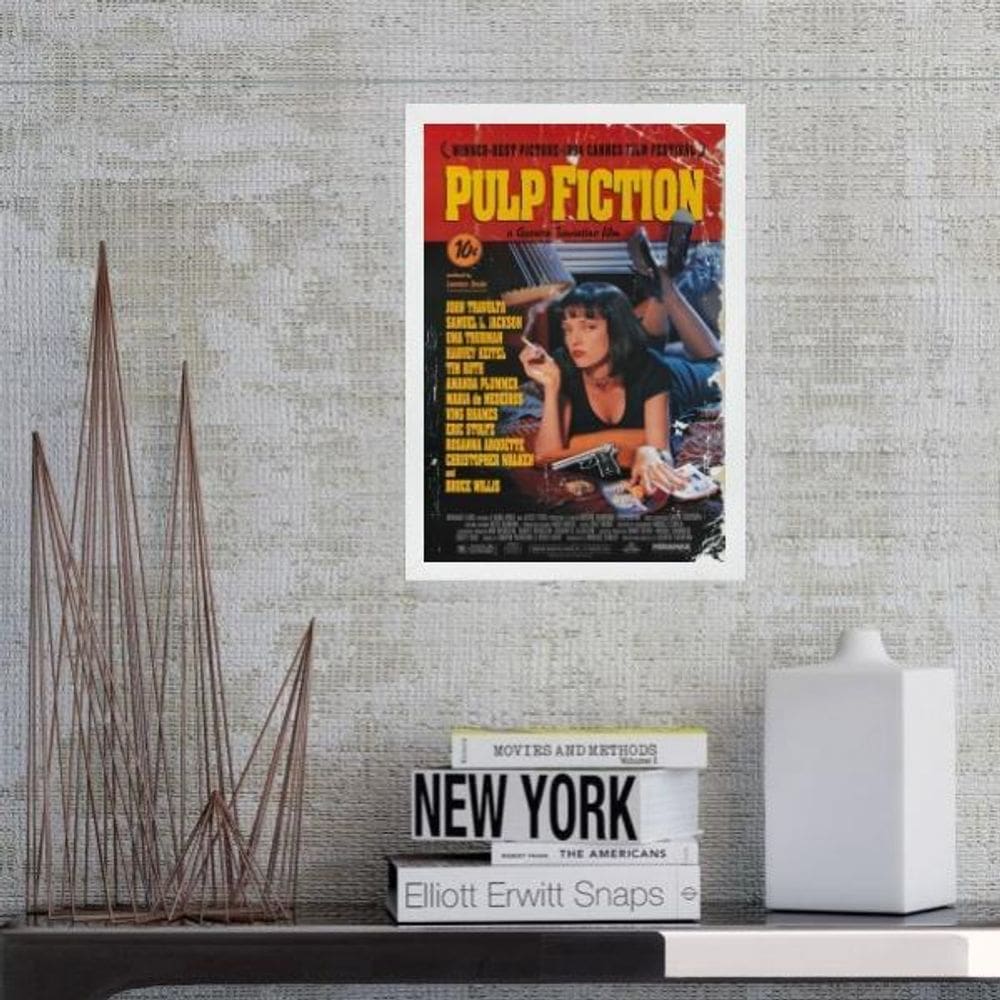 Quadro Poster Do Filme Pulp Fiction 24X18Cm
