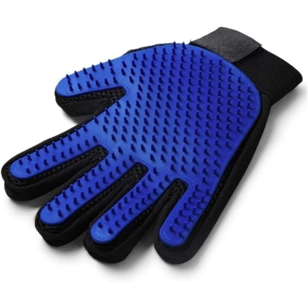 Luva Escova Massageadora Para Cães E Gatos Remove Tira Pelos Petshop Nano Magnética