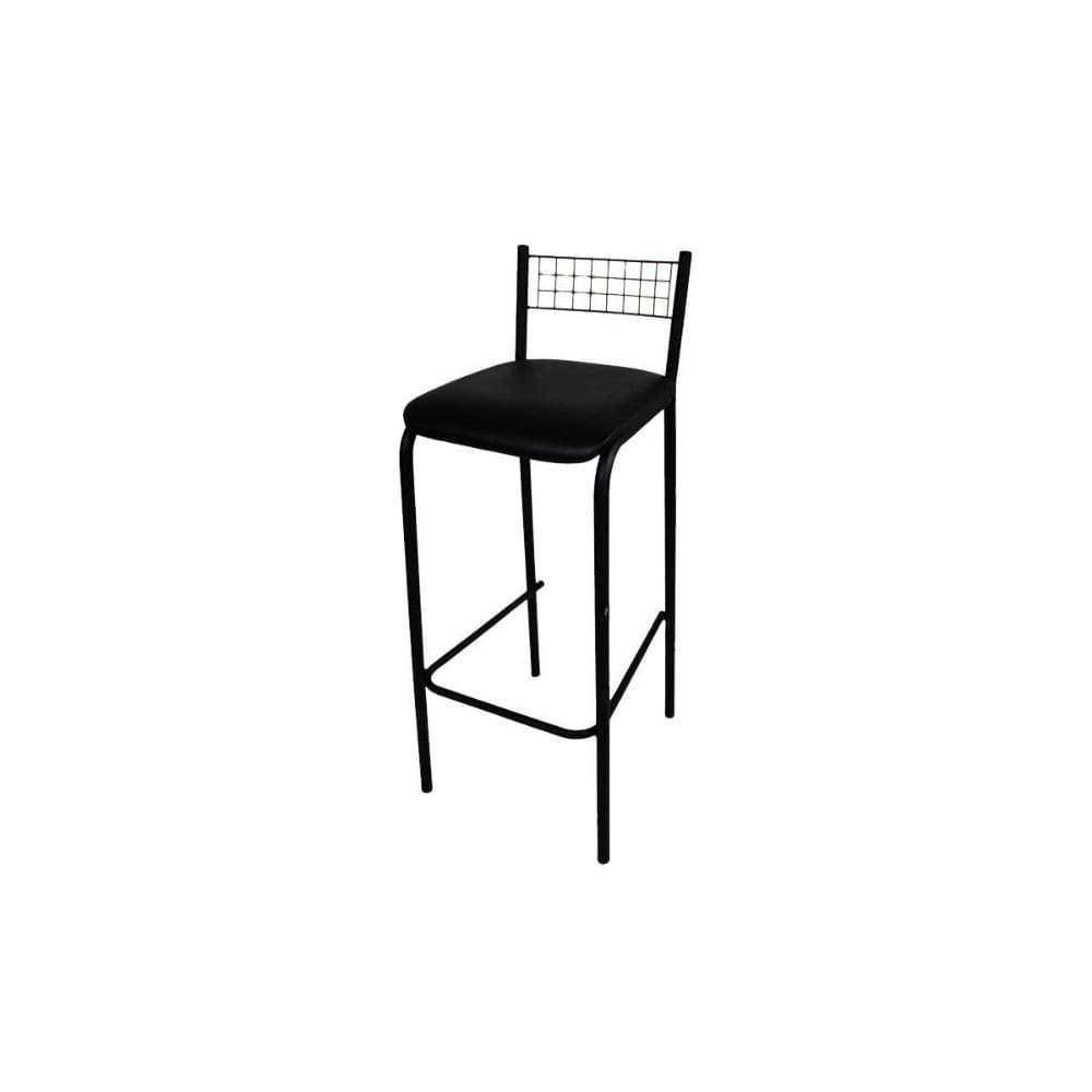 Banqueta Cozinha Gênova 1B705PRF Aço 1 Un Preto/Corano Preto - Kappesberg