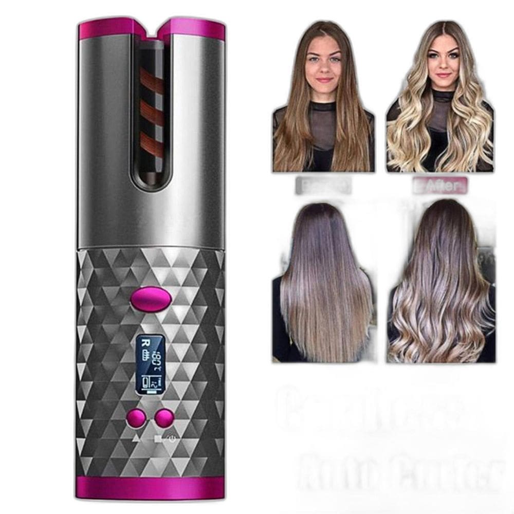 Modelador De Cachos Automatico Cerâmica Curler Sem Fio